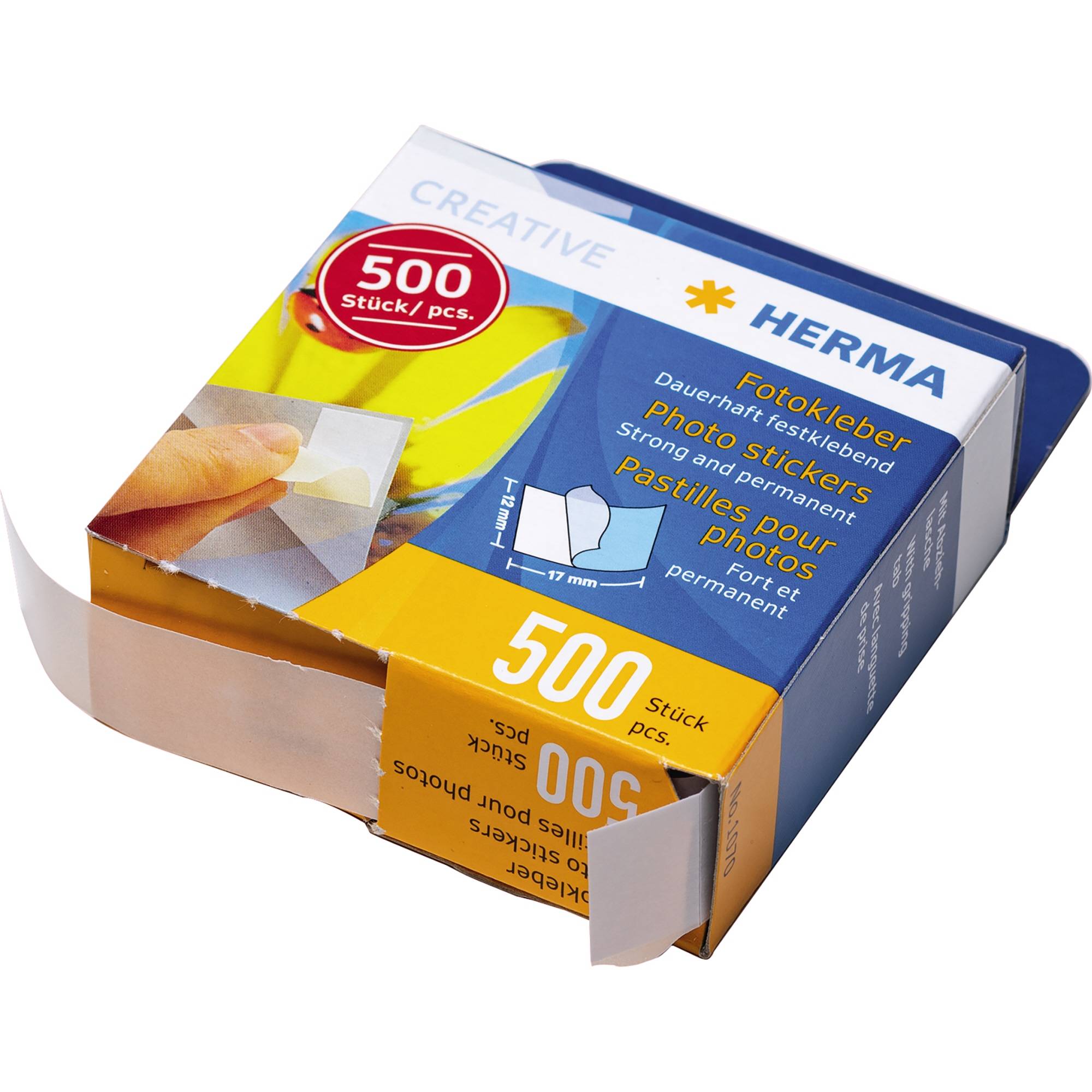 Klebepad 12x17mm weiß 500 St./Pack.-0