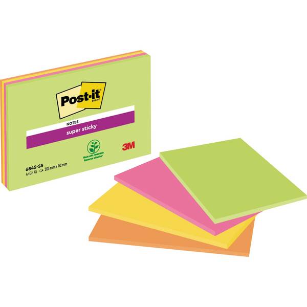 Haftnotiz Super Sticky Meeting Notes 203x152mm