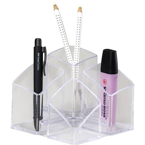 HAN SCALA Stiftehalter 12,5 x 12,5 x 10,0 cm transparent 17450-23D