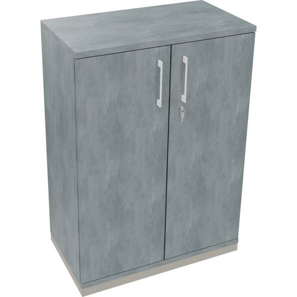 Flügeltürenschrank  3OH B800xT442xH1133 si/Beton
