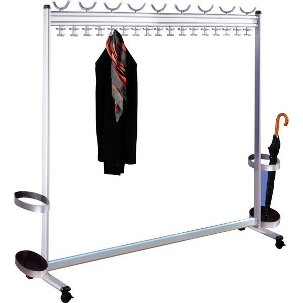 Garderobe Multiline 180x170x40cm silber