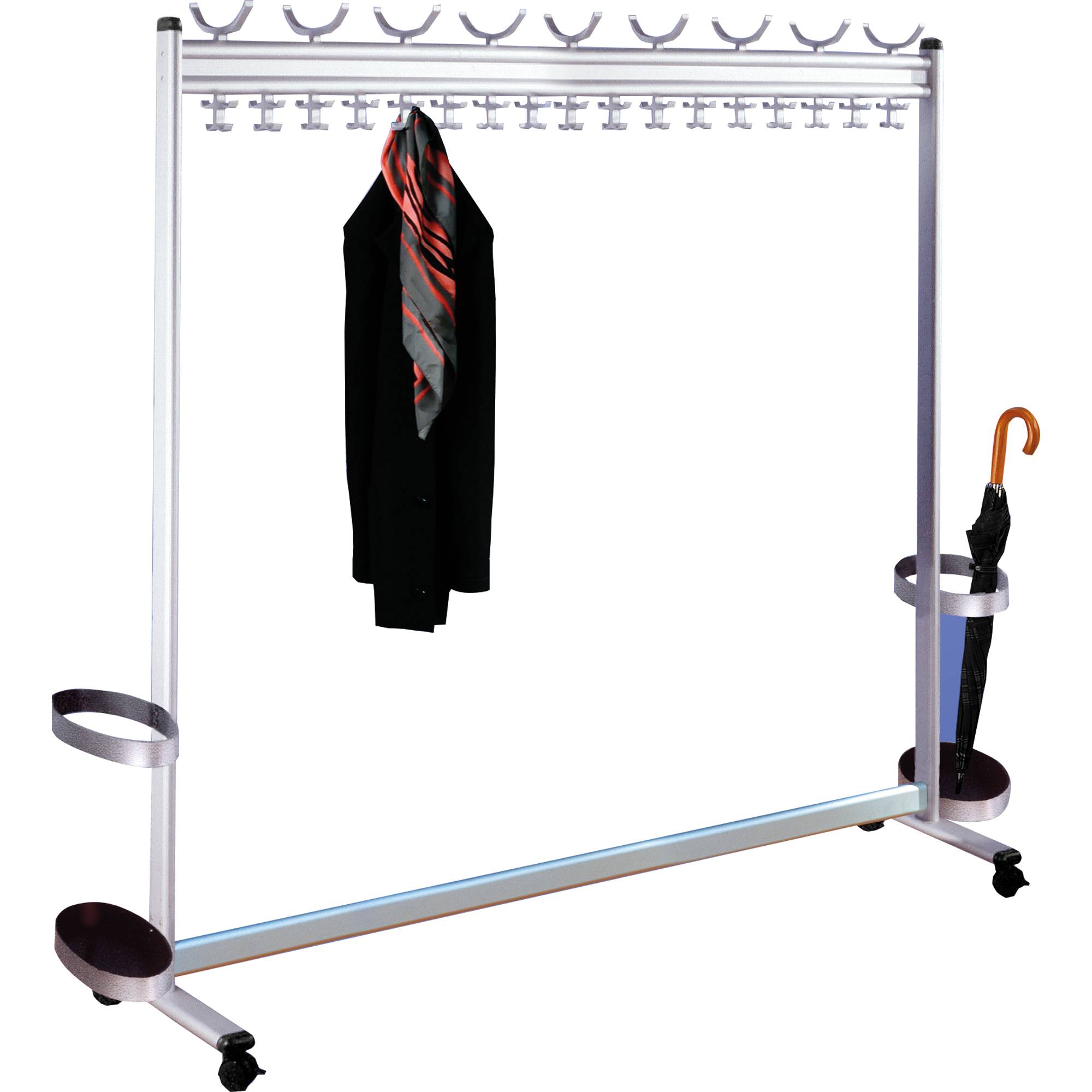Garderobe Multiline 180x170x40cm silber-0