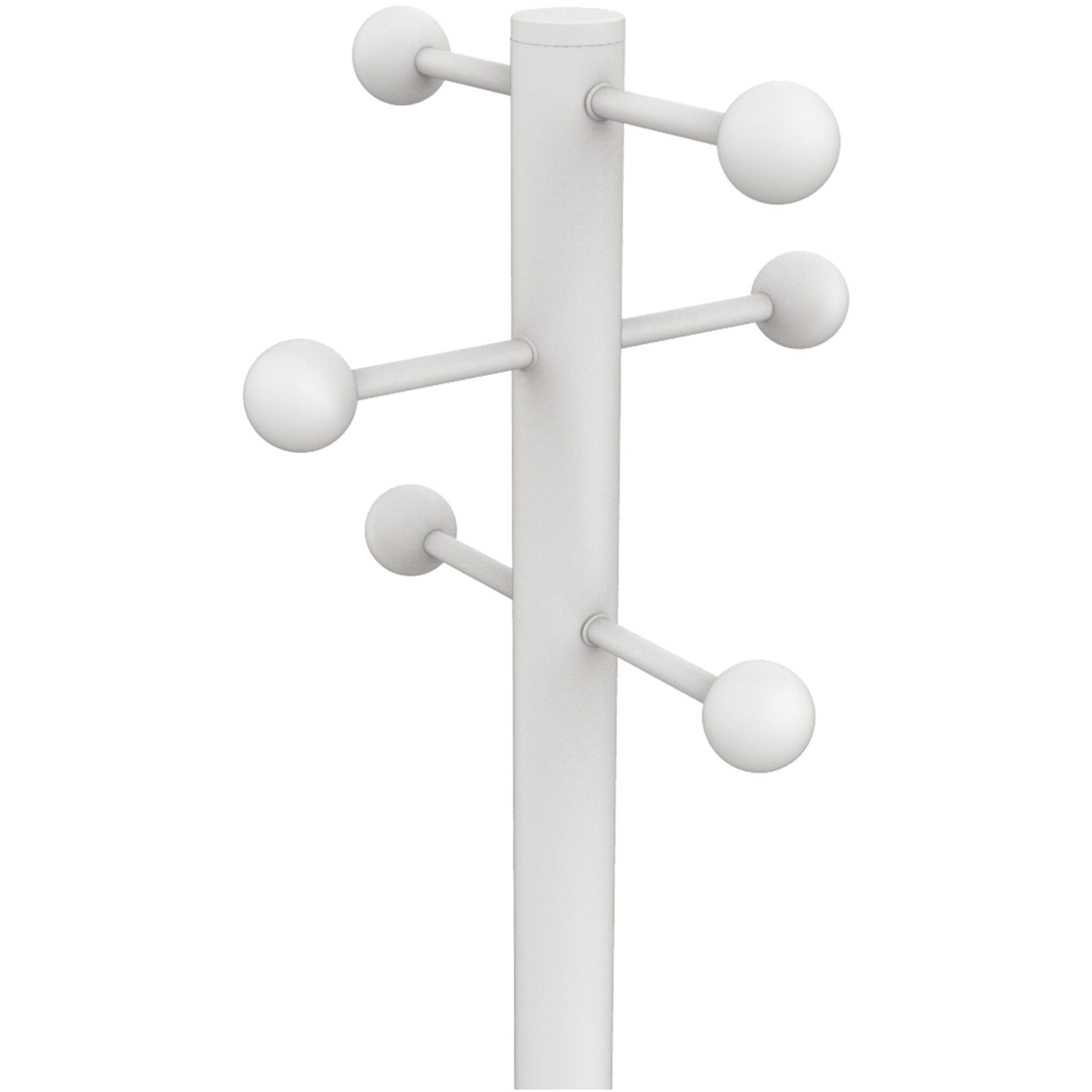Garderobenständer ACCESS 175cm weiß/Buche-3