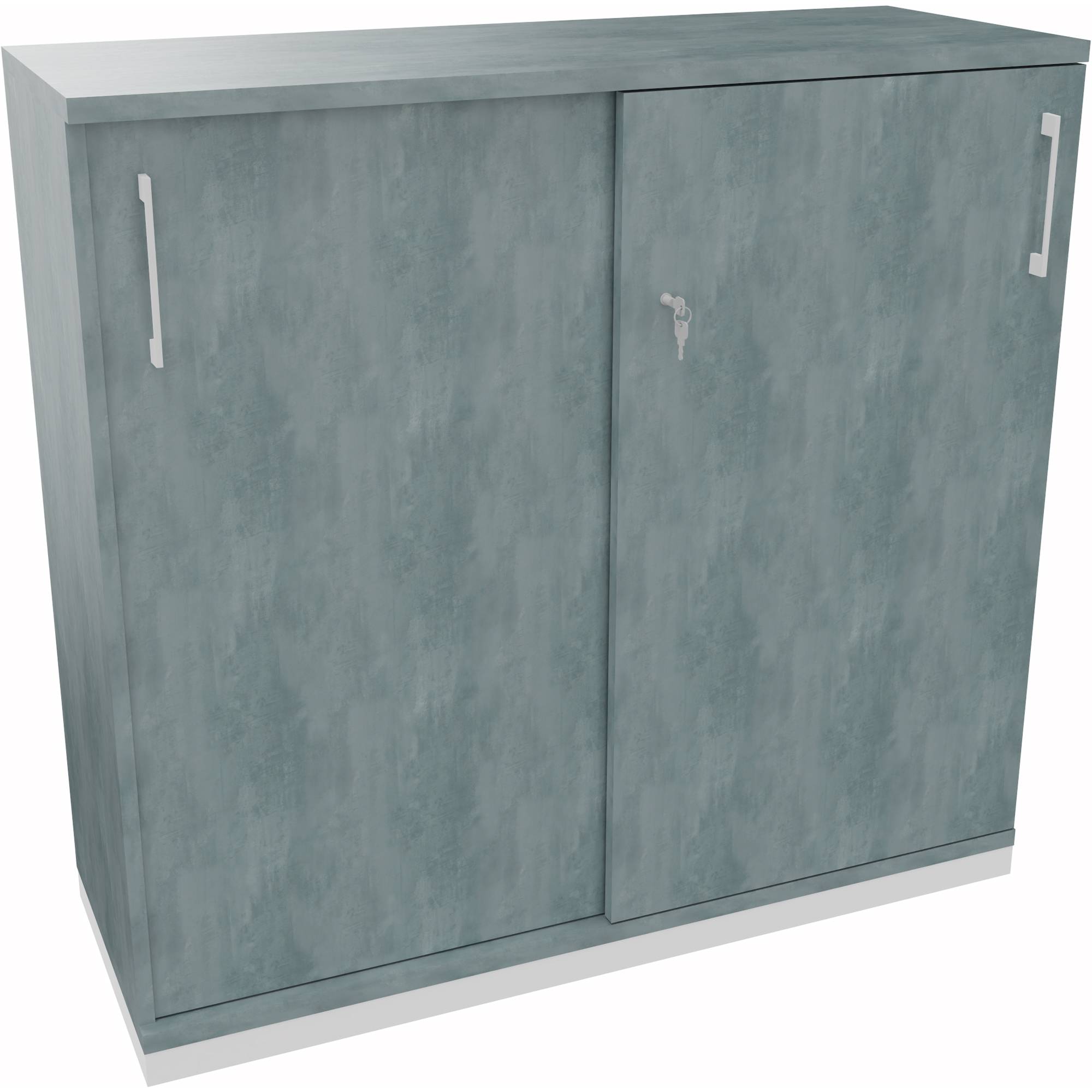 Schiebetürenschrank 3OH 1200x442x1133 ws/Beton-0