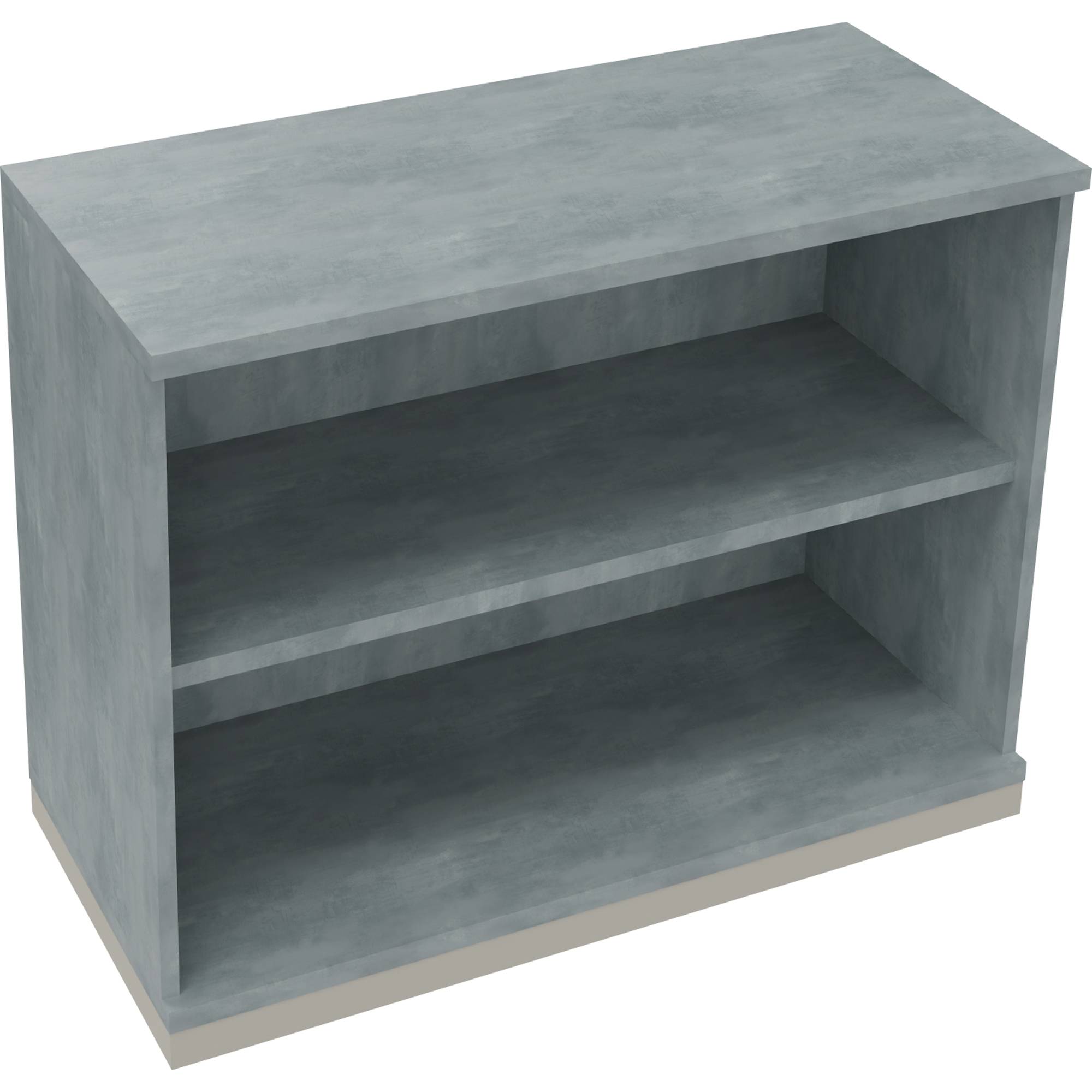 Regal 2OH 1000x442x781 si/Beton hell-0