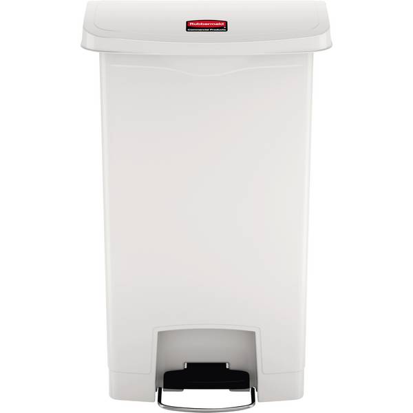 Tretabfalleimer Slim Jim Kunststoff 50l weiß