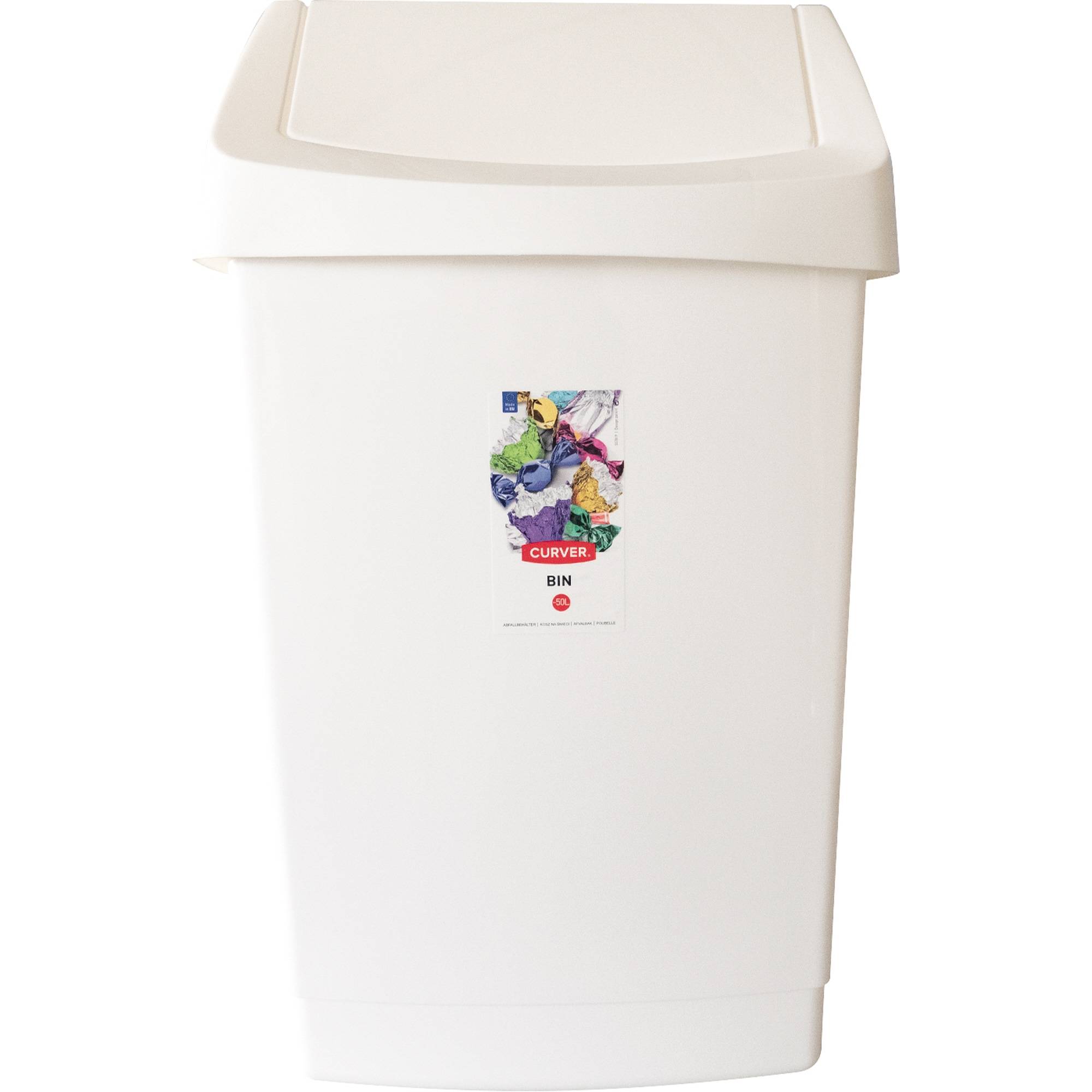 Abfalleimer Click-It 50l weiß-0