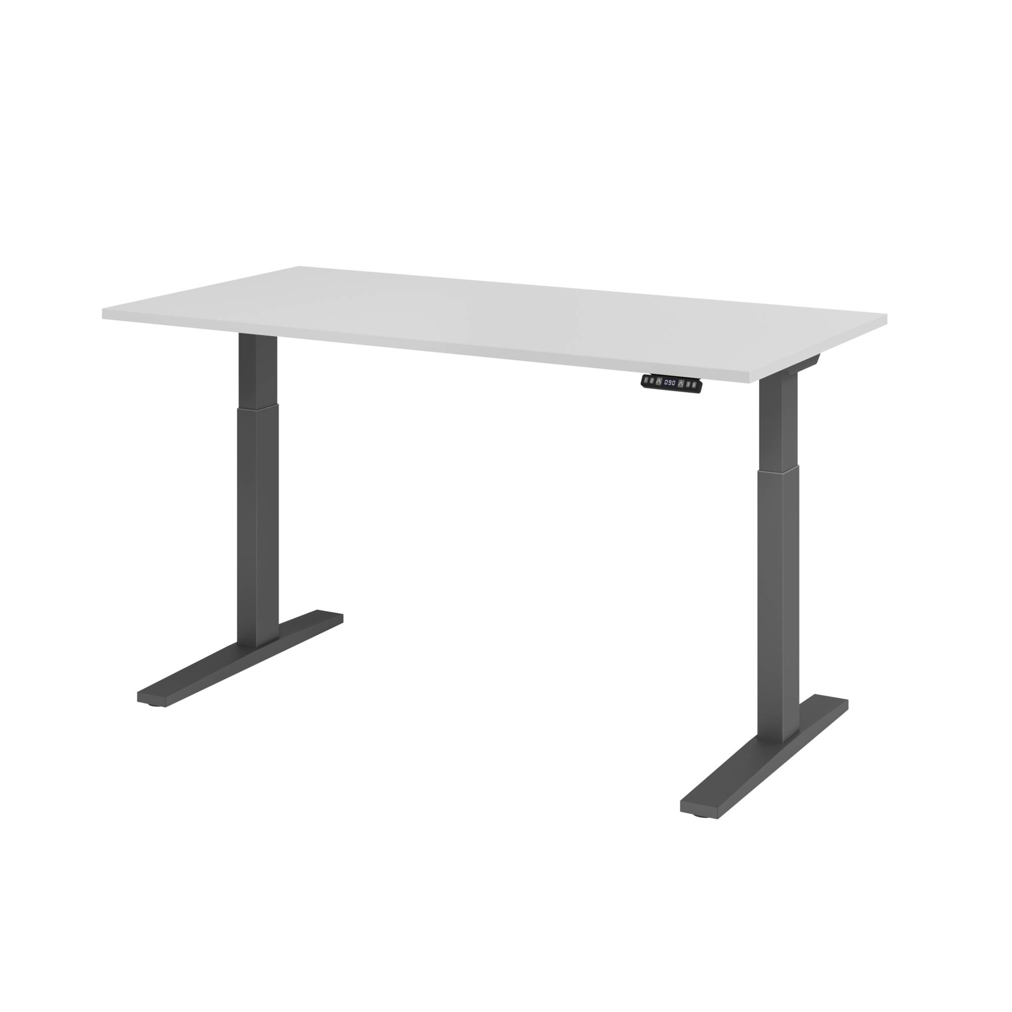 Hammerbacher Schreibt. el.160x80cm graphit/gr VXMKA16/5/G
