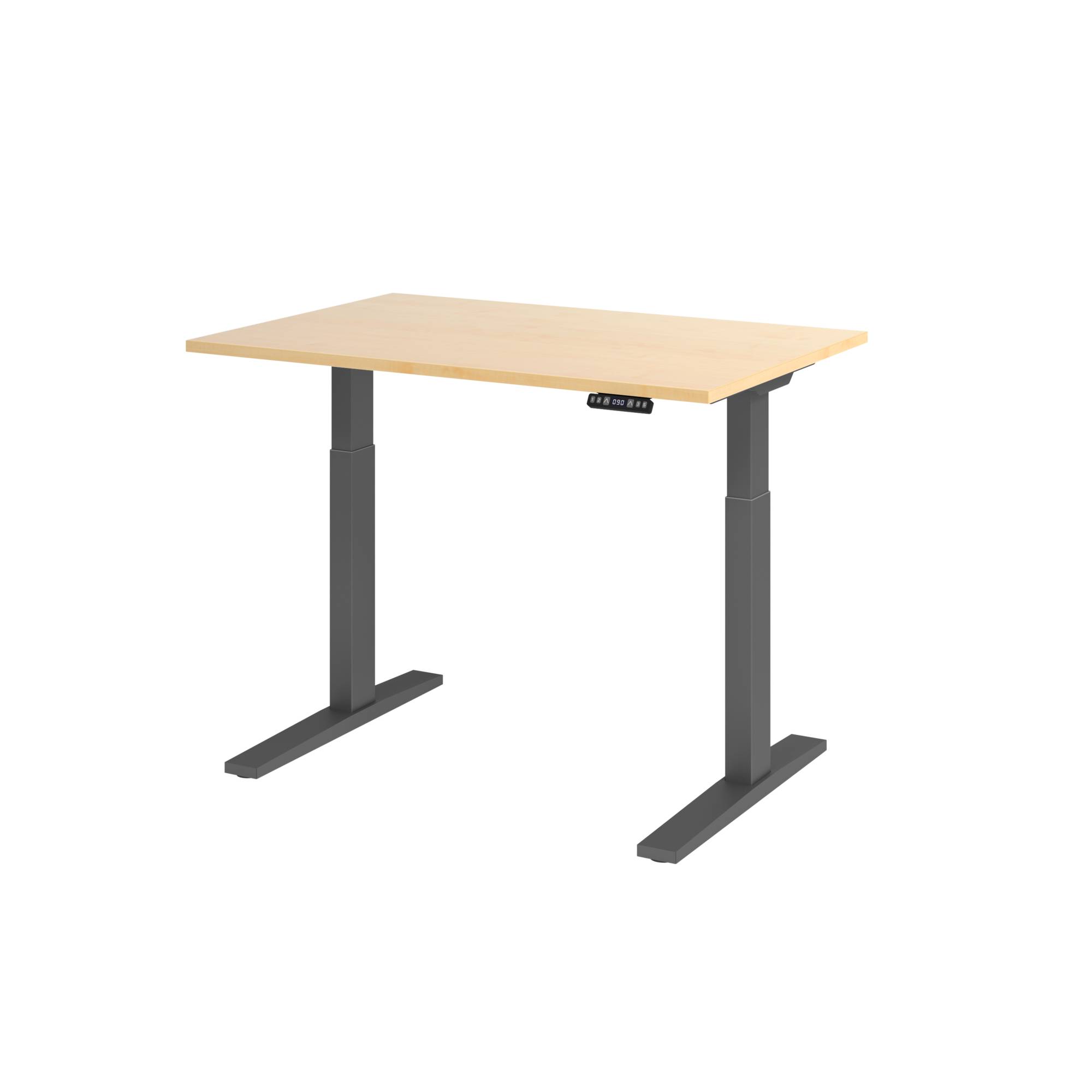 Hammerbacher Schreibt. el.120x80cm graphit/ahorn VXMKA12/3/G