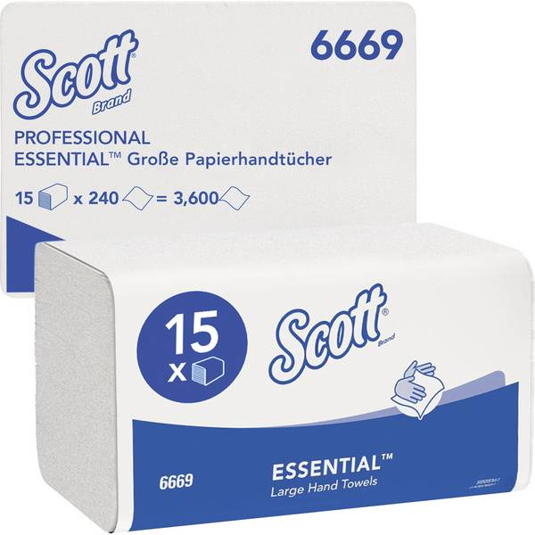Scott Papierhandtuch XTRA Interfold 1-lg. ws 15x240 St.
