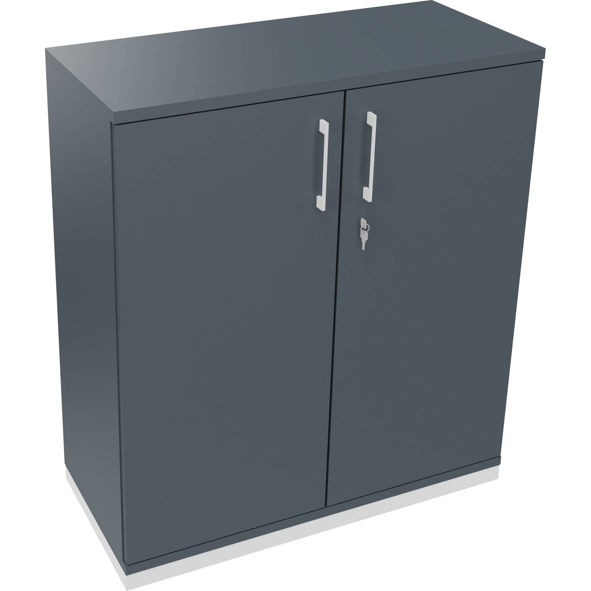 Flügeltürenschrank 3OH B1000xT442xH1133 ws/gr-0
