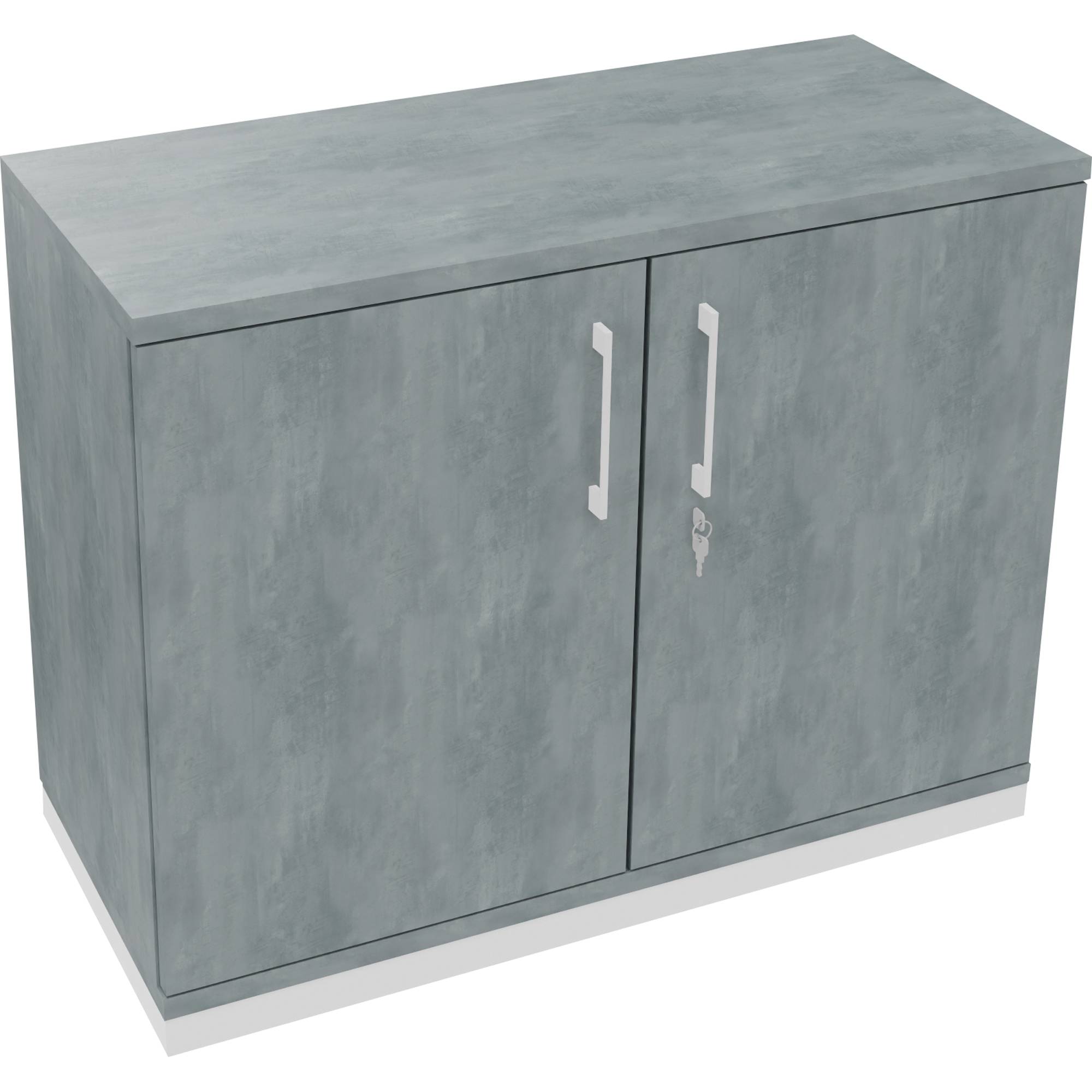 Flügeltürenschrank 2OH B1000xT442xH781 ws/Beton-0