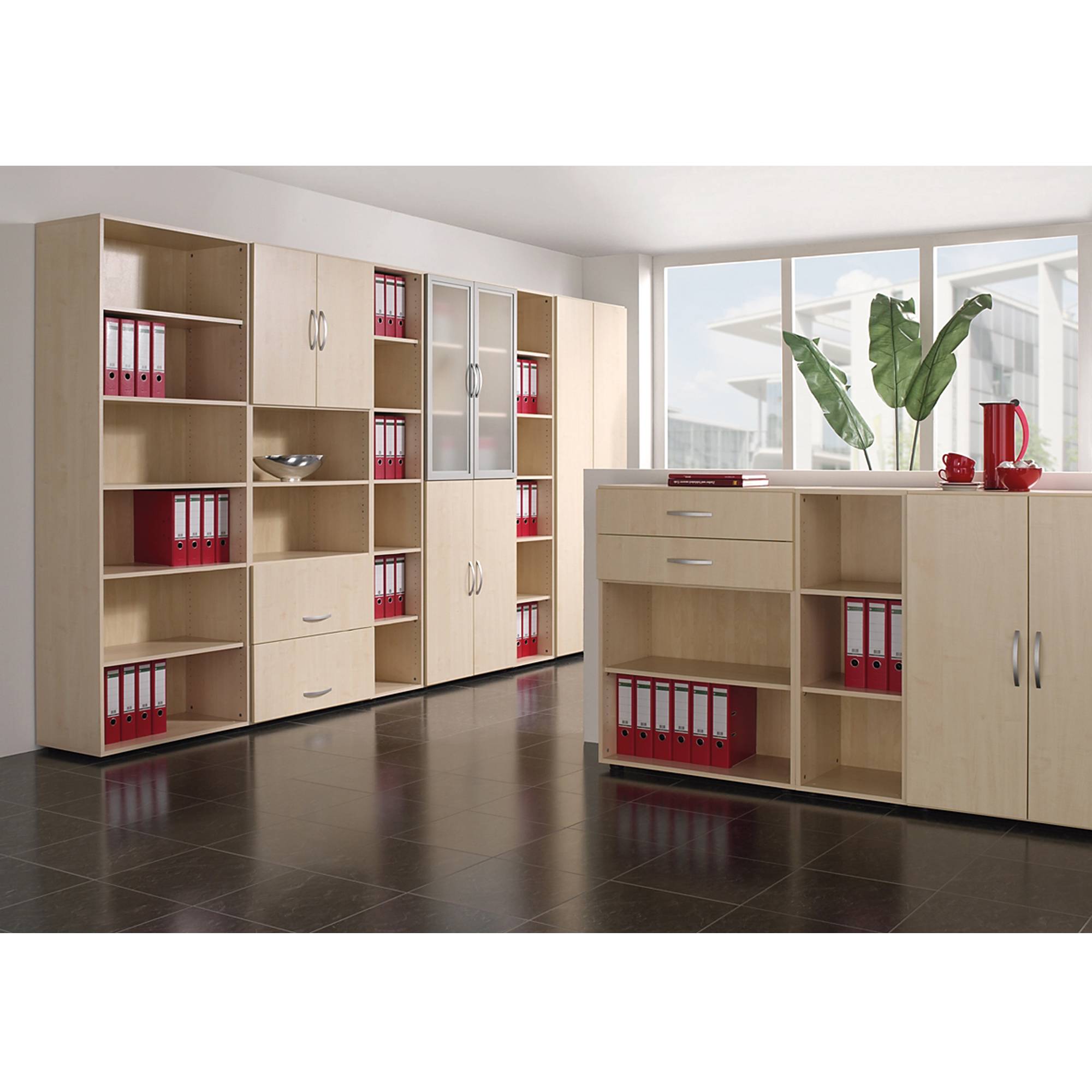 Flügeltürenschrank Flex 6OH 400x420x2160mm ws-1