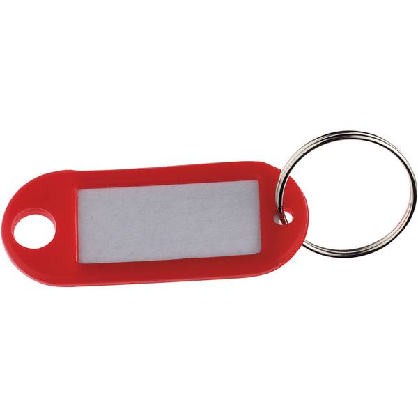 Schlüsselanhänger Kunststoff rot 10 St./Pack.