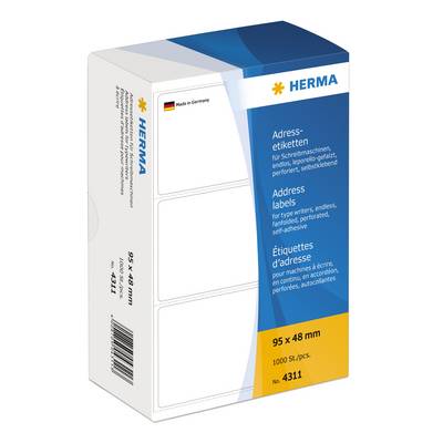 Adressetikett 95x48mm zickzack ws 1.000 ST./Pack.-0