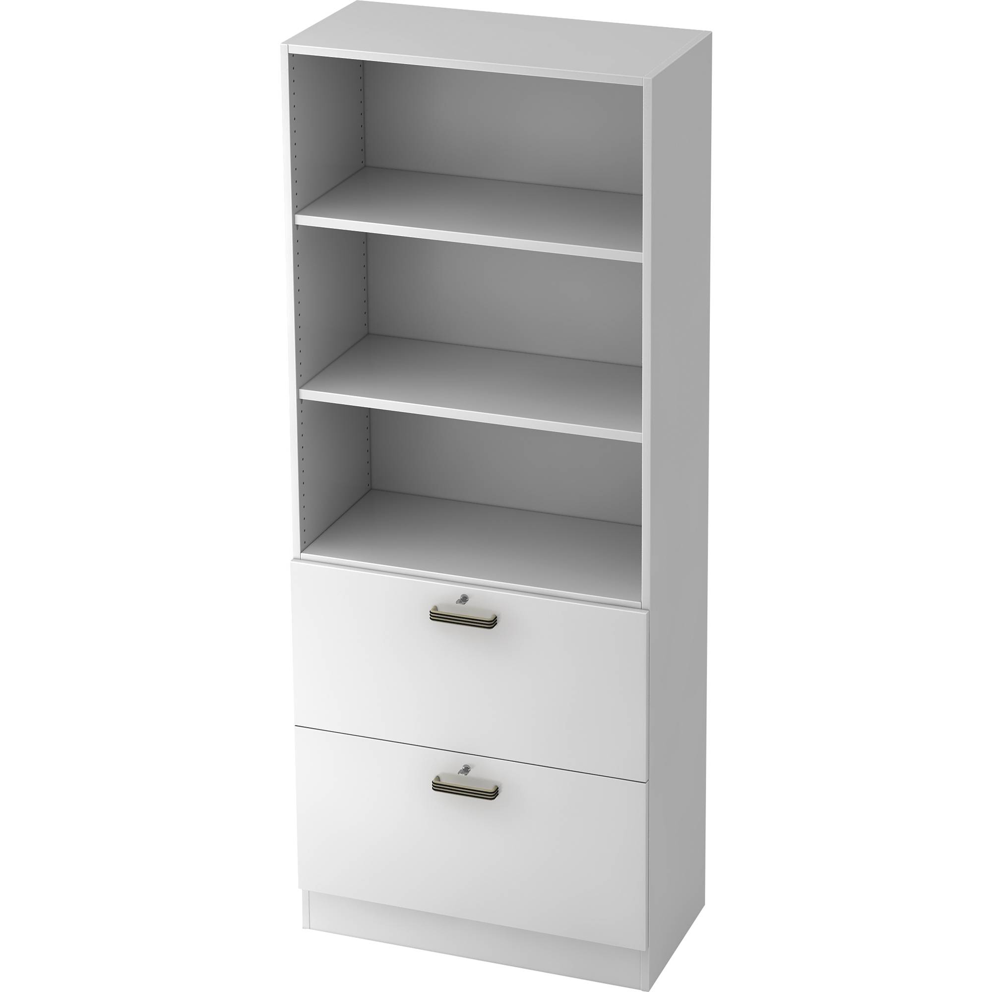 Registraturschrank 5OH weiß/weiß-1