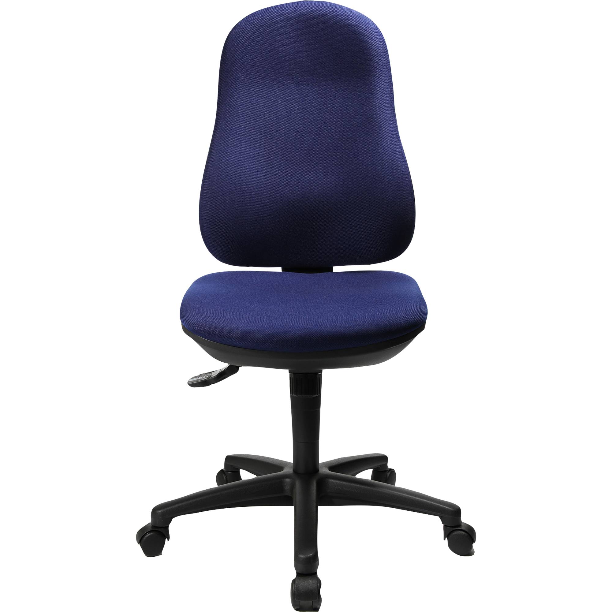 Bürodrehstuhl Support SY ohne Armlehnen blau-1