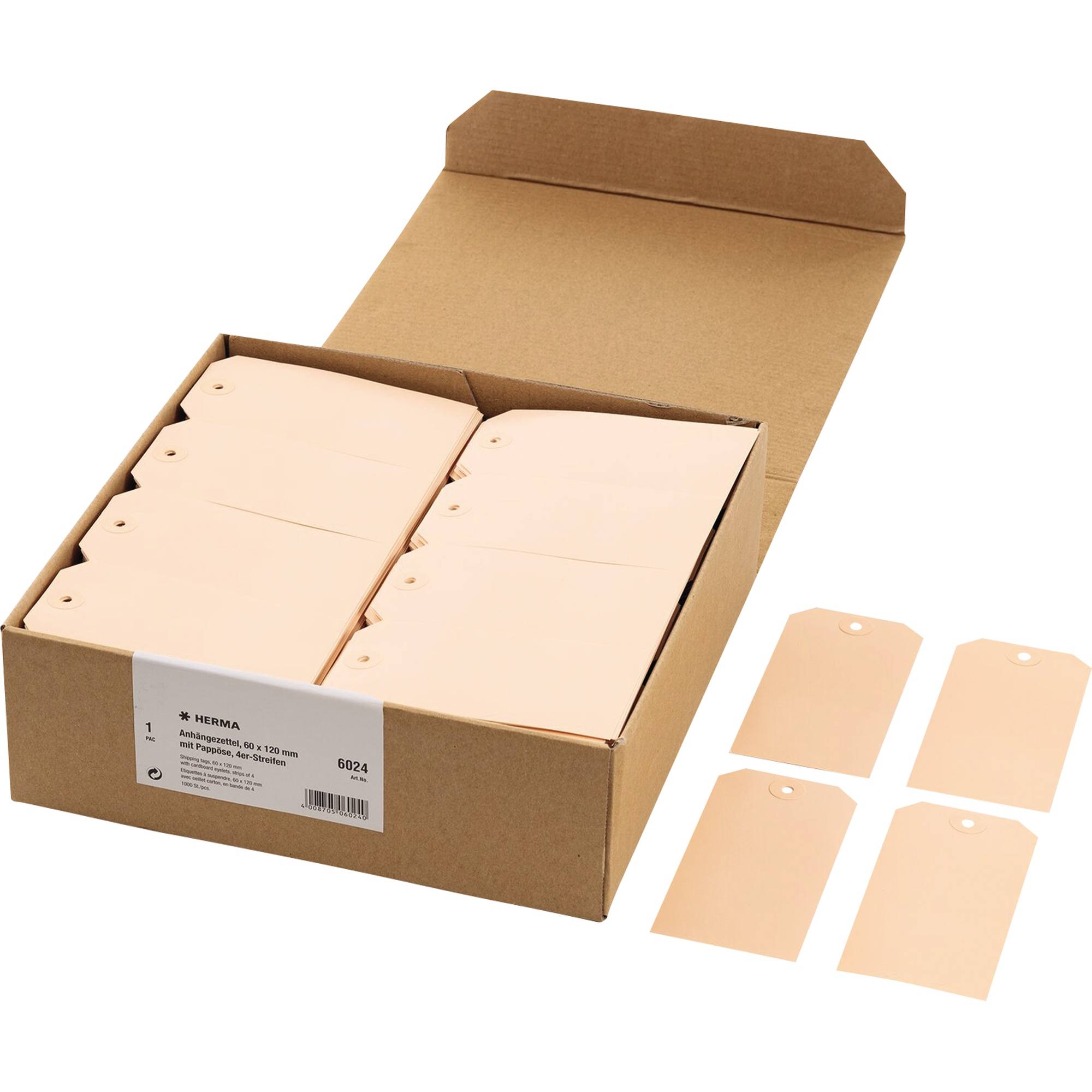 Anhängezettel 60x120mm 4er Pappöse 1.000 St./Pack.-0
