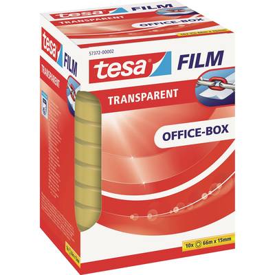 tesa OFFICE-BOX 57372-00002-01 tesafilm  Transparent (L x B) 66 m x 15 mm 10 St.