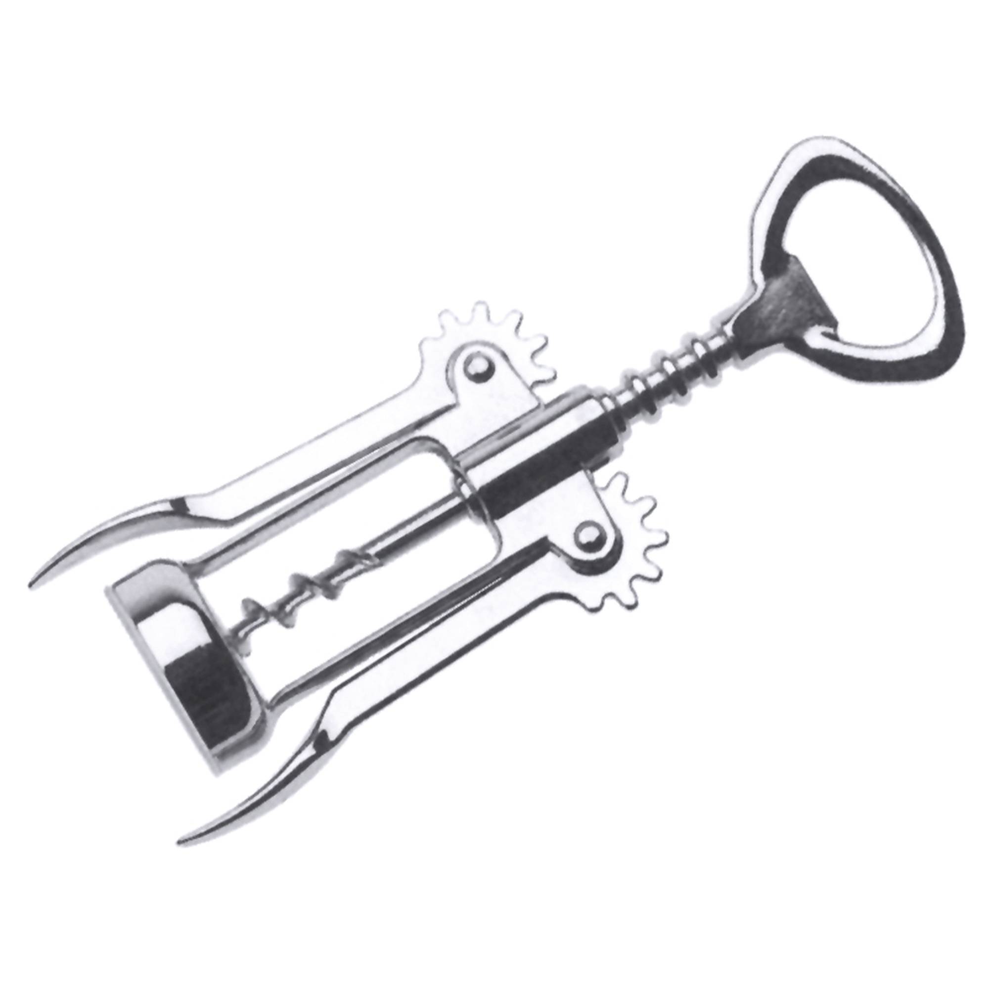 Hebelkorkenzieher verchromt silber-0