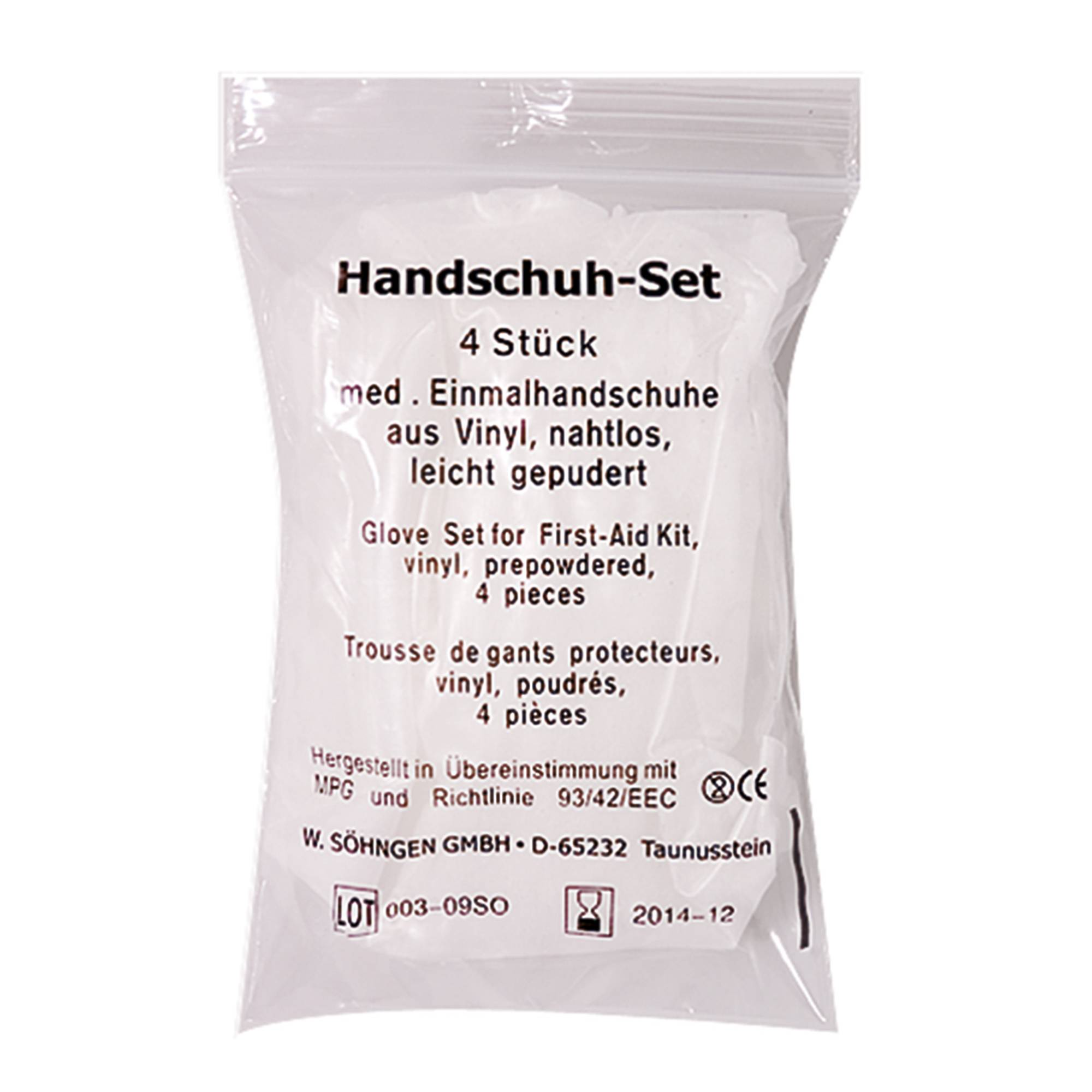 Handschuh-Set groß Vinyl 4 St./Pack.-1