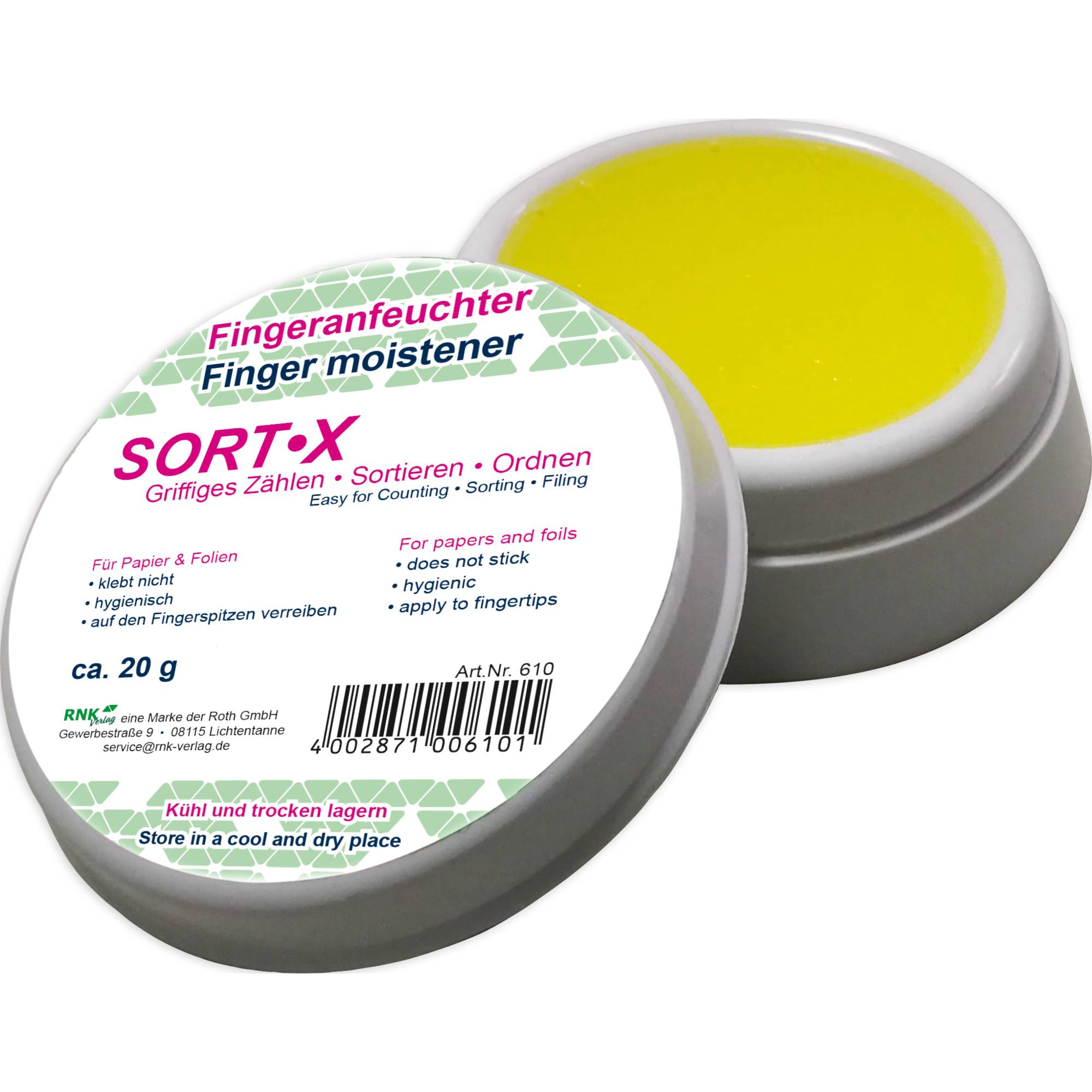 Fingeranfeuchter Sortex 20g-0