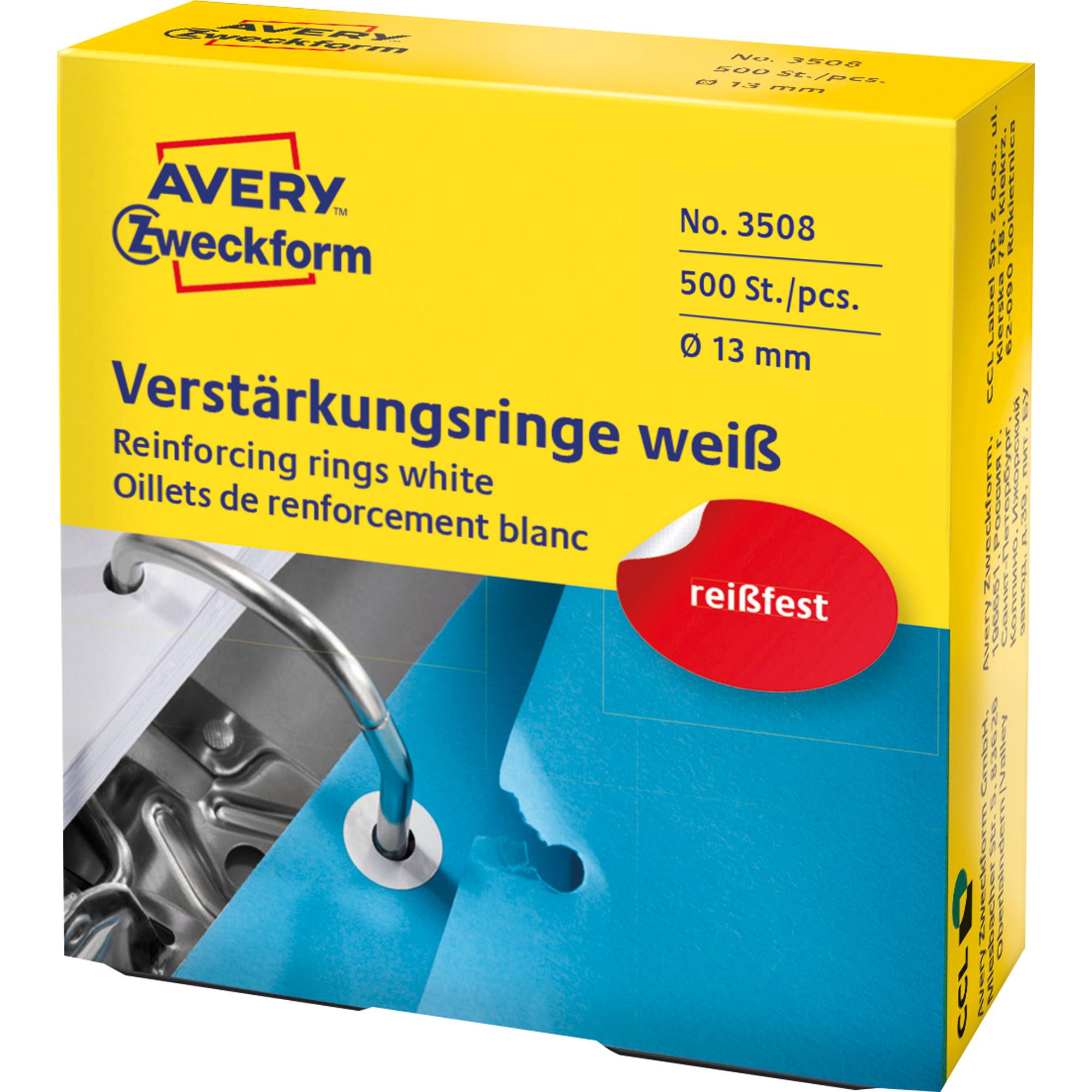 Lochverstärkungs- ring weiß 500 St./Pack.-0