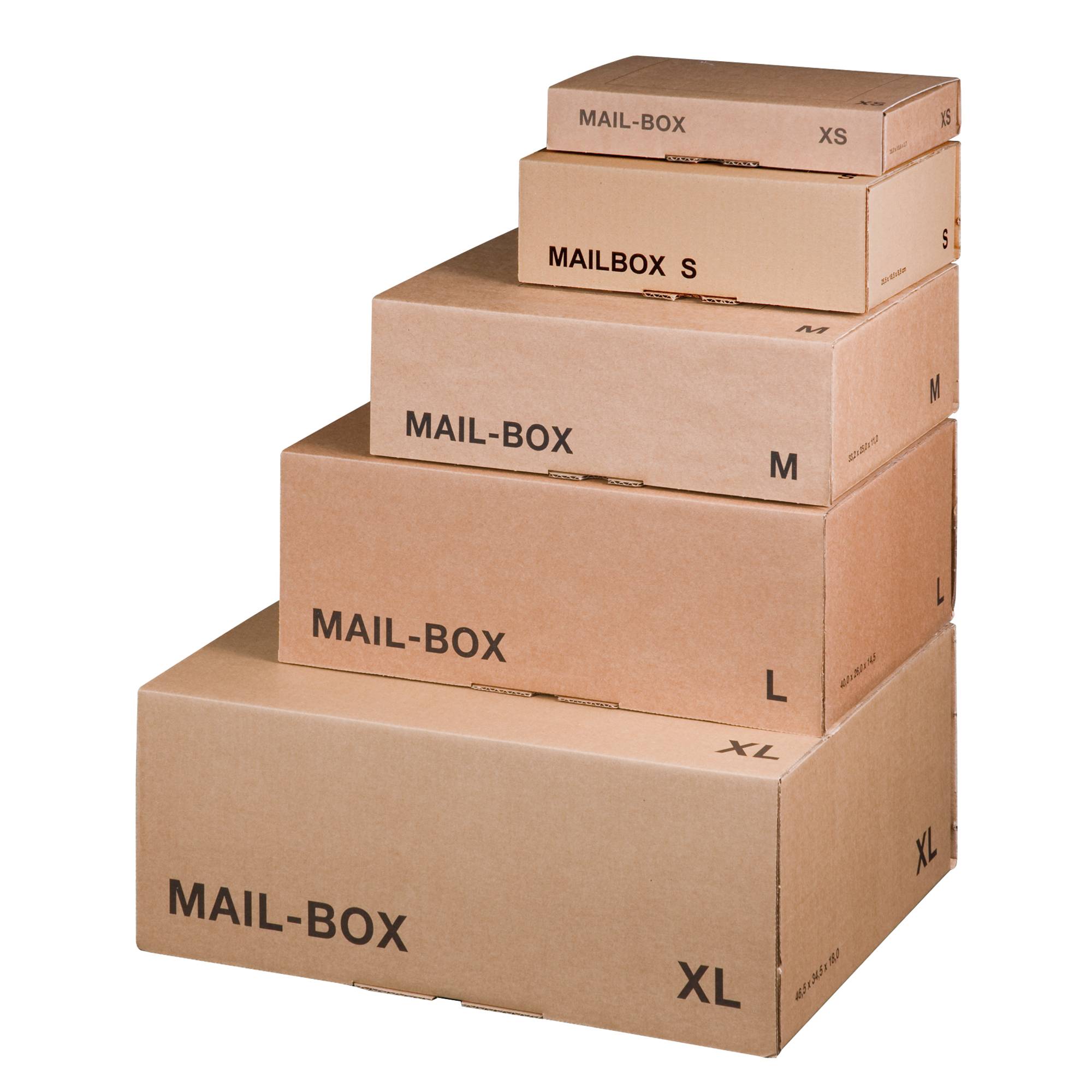 Versandkarton MAIL-BOX 249x175x79mm S braun-1