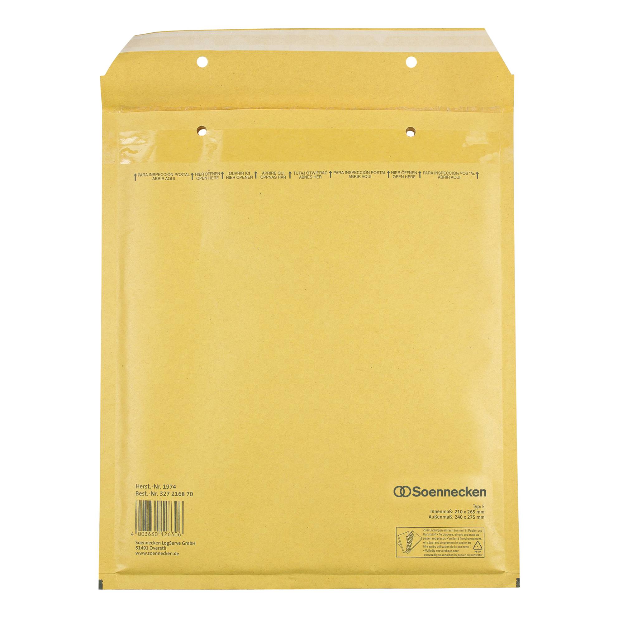 Luftpolstertasche E/2 210x265mm hk br 100St