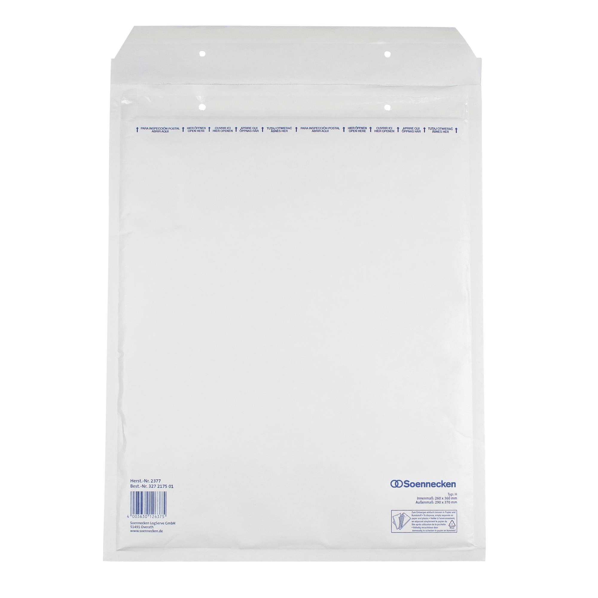Luftpolstertasche H/5 260x360mm hk ws 100St-0
