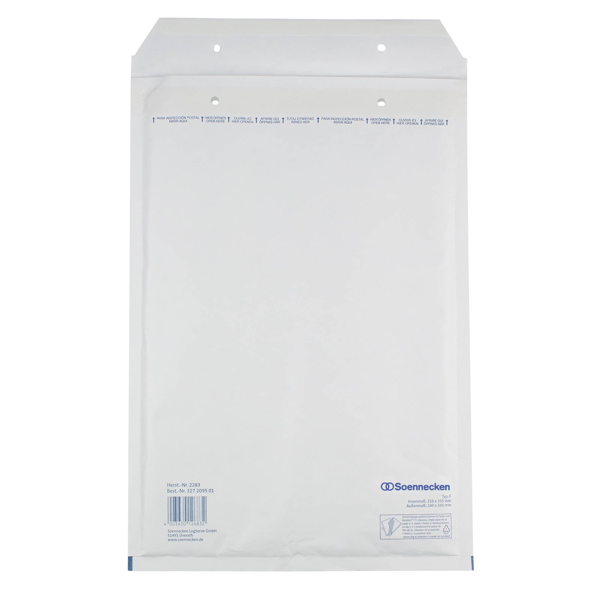 Luftpolstertasche F/3 210x335mm hk ws 5 St./Pack.-0