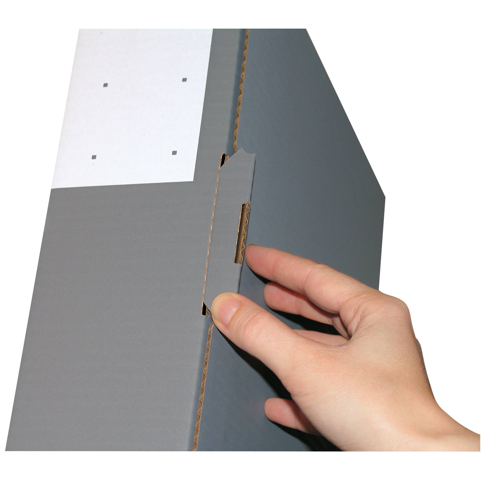 Colompac Ordnerversandkarton 1554022 Wellpappe DIN A4 Anthrazit-2