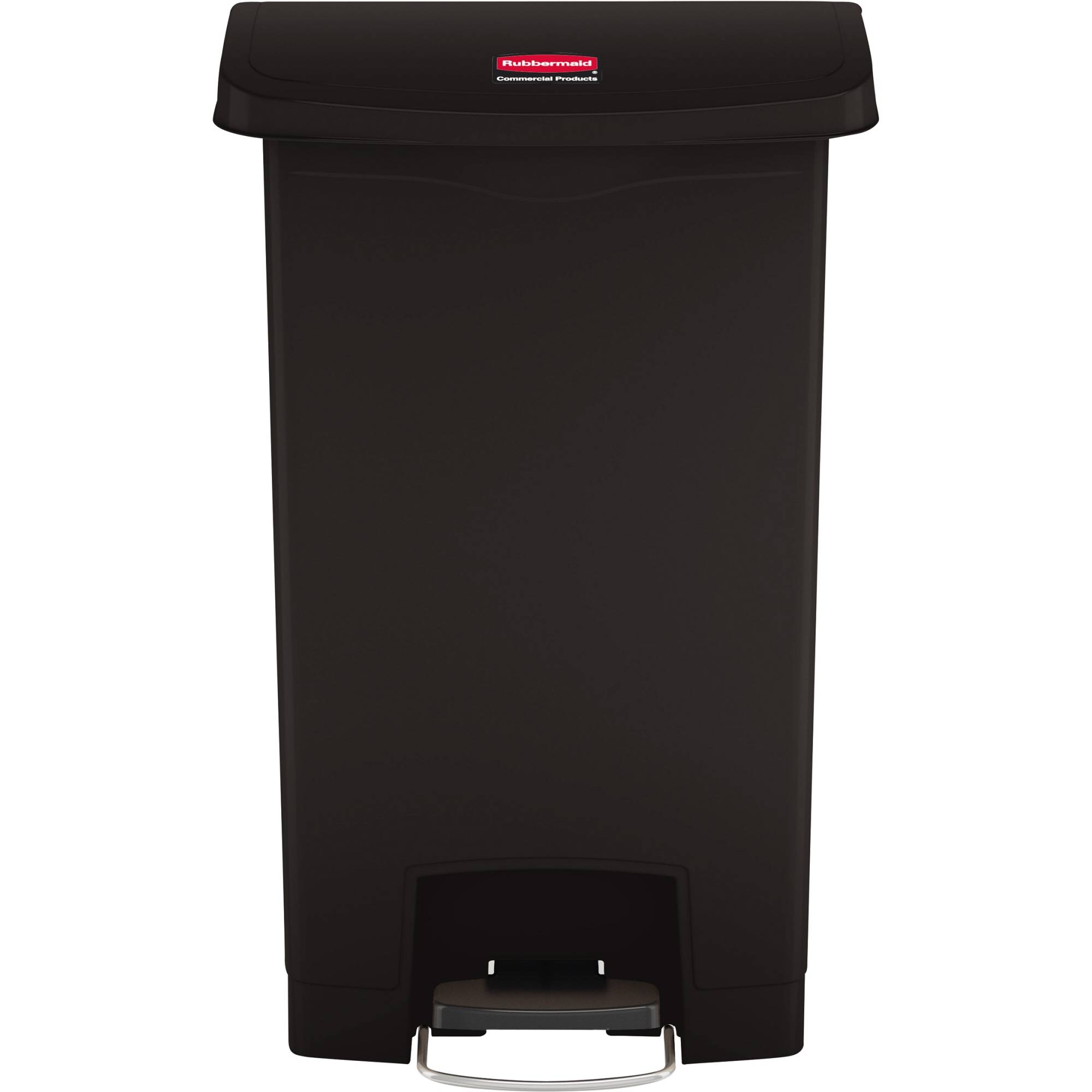 Tretabfalleimer Slim Jim Kunststoff 50l schwarz-0