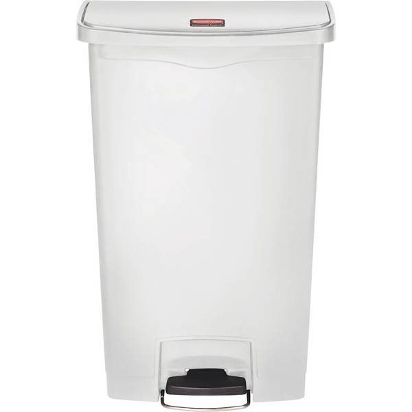 Tretabfalleimer Slim Jim Kunststoff 68l weiß