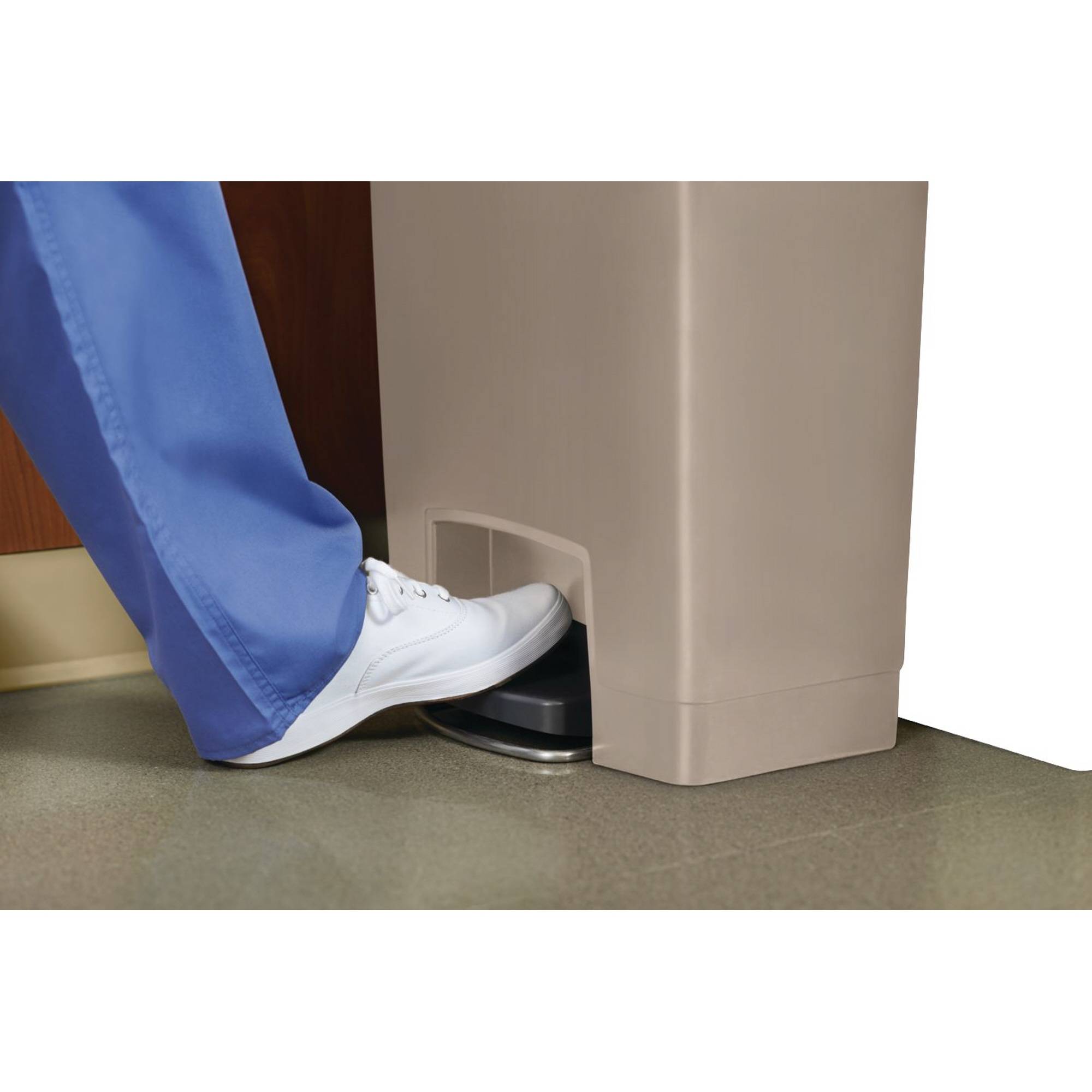 Tretabfalleimer Slim Jim Kunststoff 50l beige-2