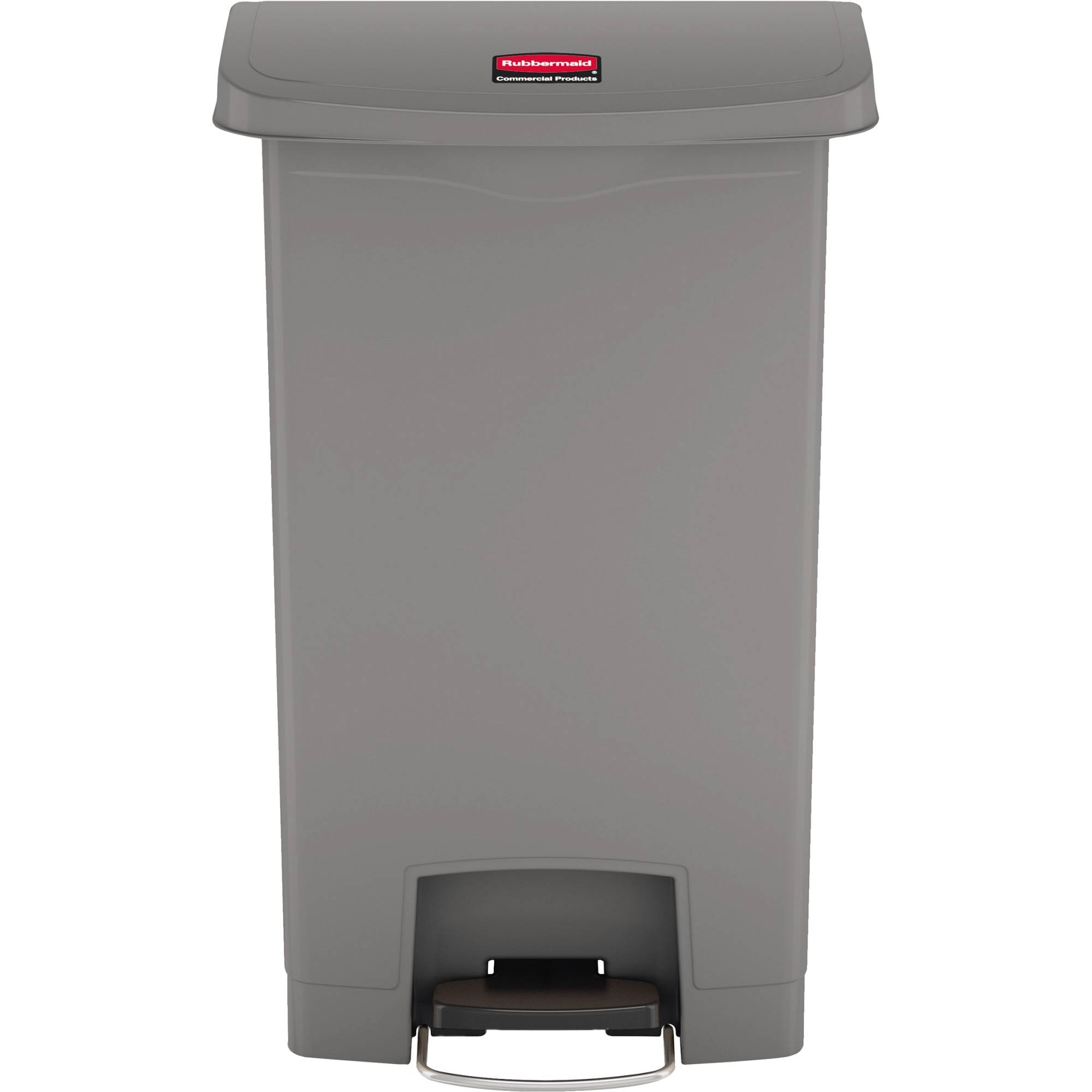 Tretabfalleimer Slim Jim Kunststoff 50l grau-0