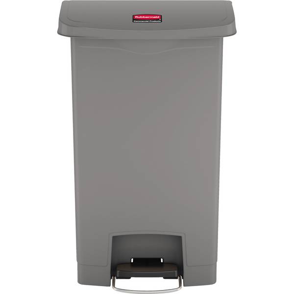 Tretabfalleimer Slim Jim Kunststoff 50l grau