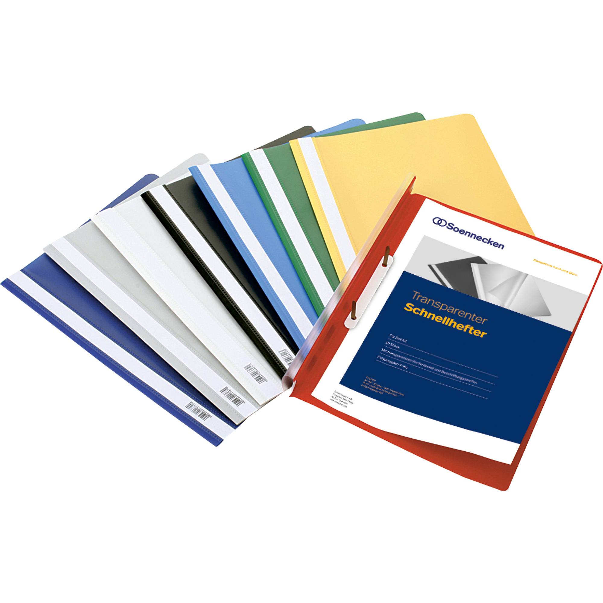 Schnellhefter DIN A4 PP rot 10 St./Pack.-1
