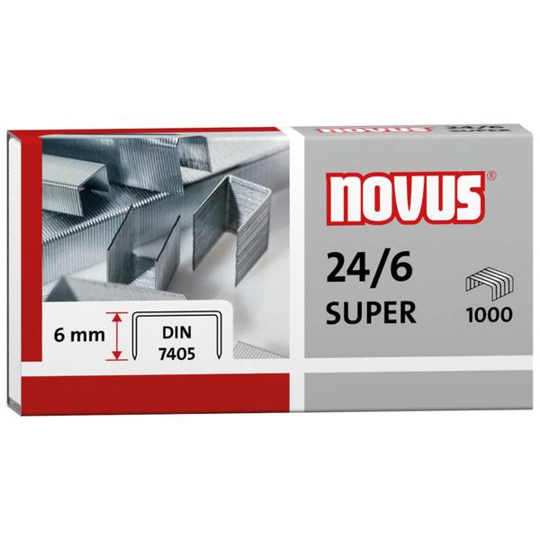 Heftklammer 24/6 Super verzinkt 1.000 St./Pack.