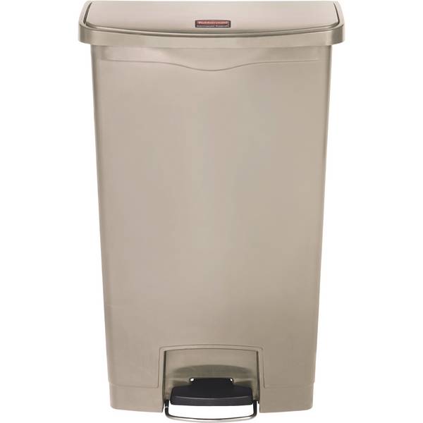 Tretabfalleimer Slim Jim Kunststoff 50l beige