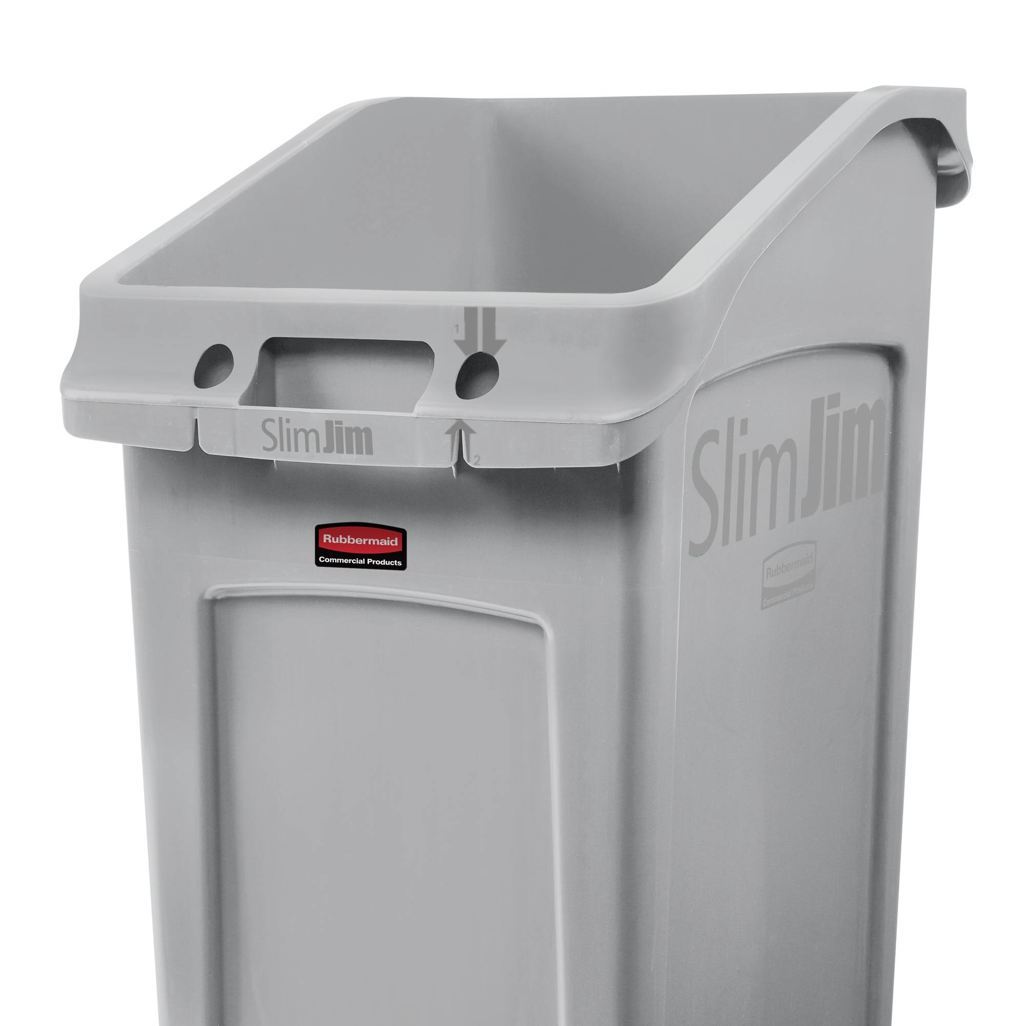 Untertischbehälter Slim Jim 49l grau-1