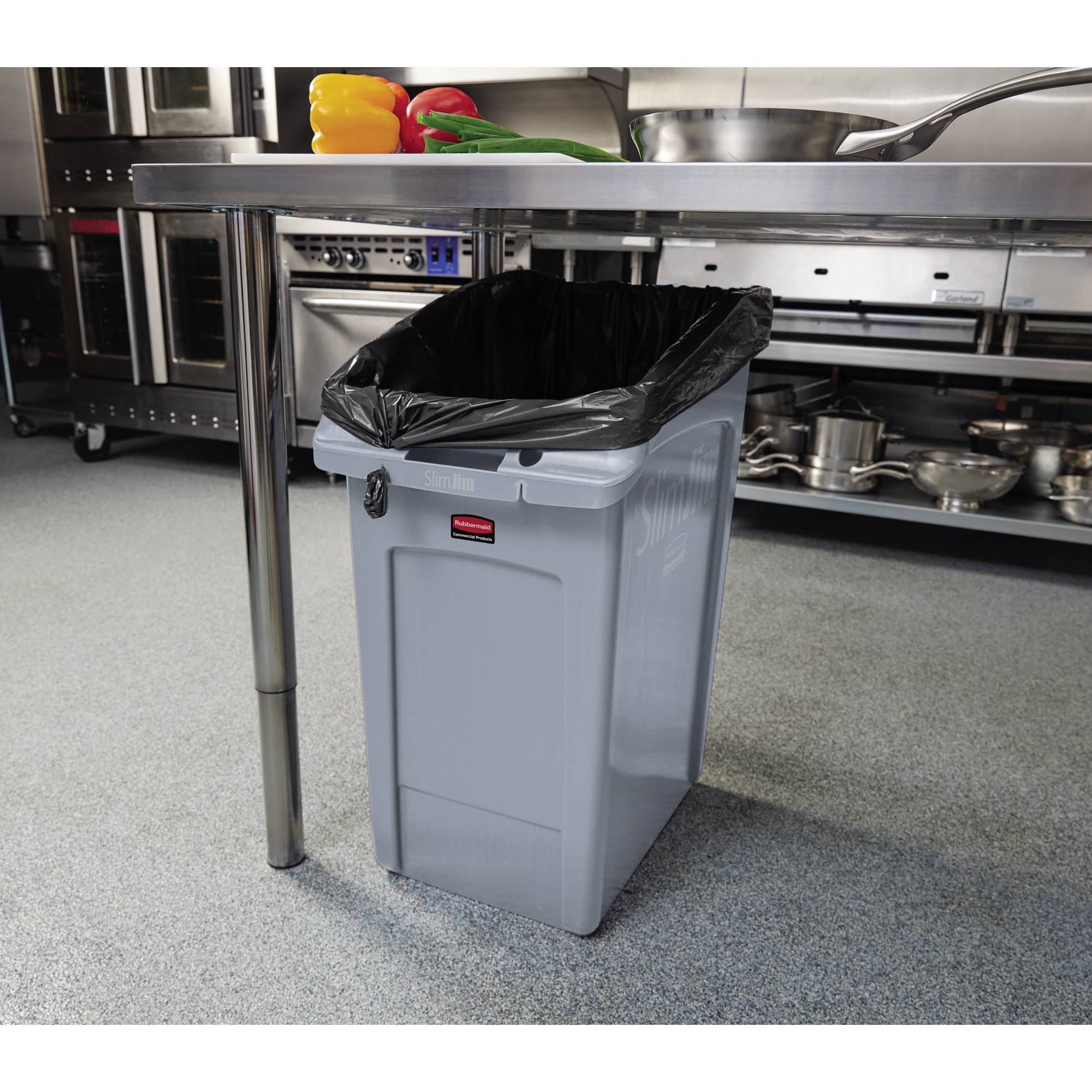 Untertischbehälter Slim Jim 49l grau-2