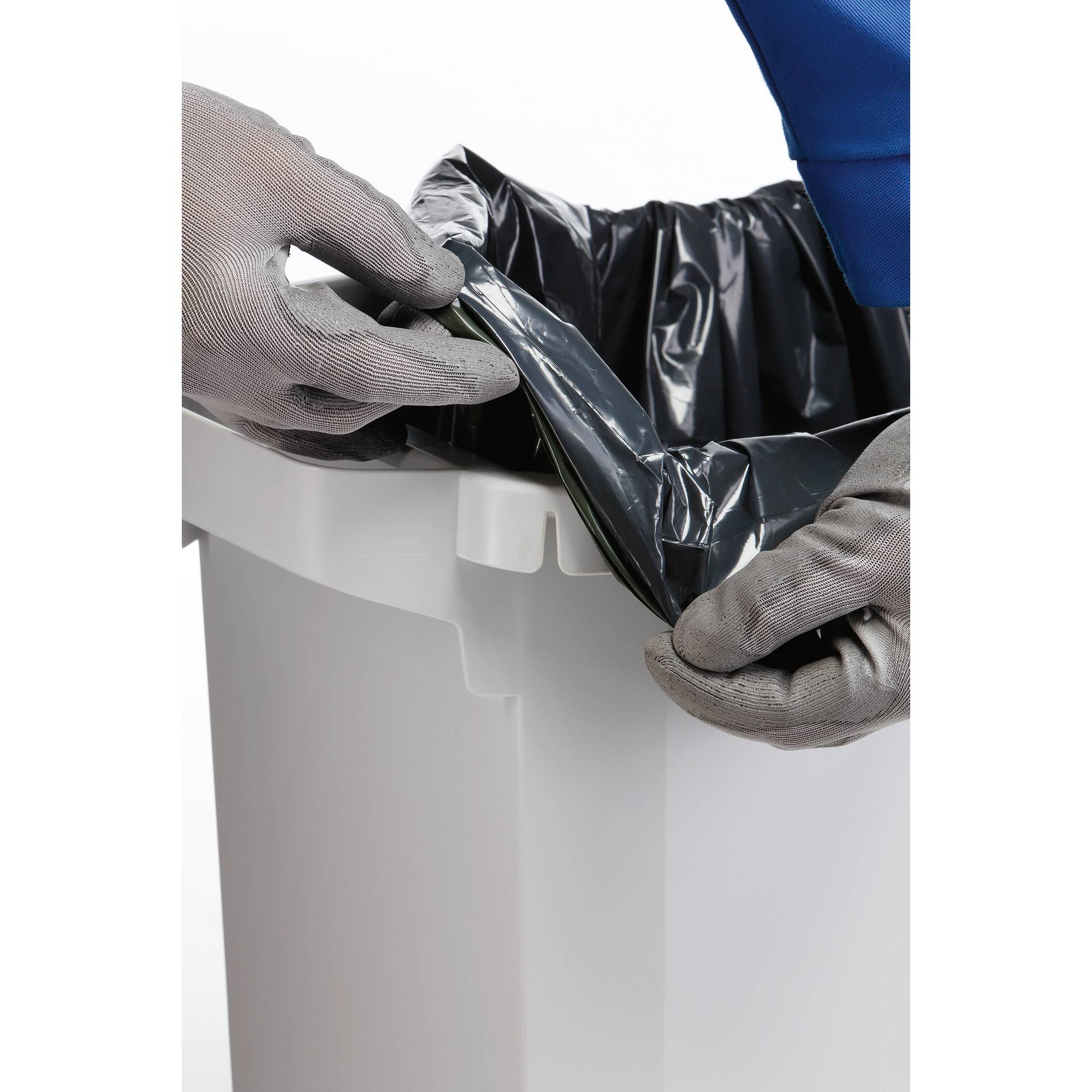 Abfalleimer DURABIN 60l grau +Deckel sw-4