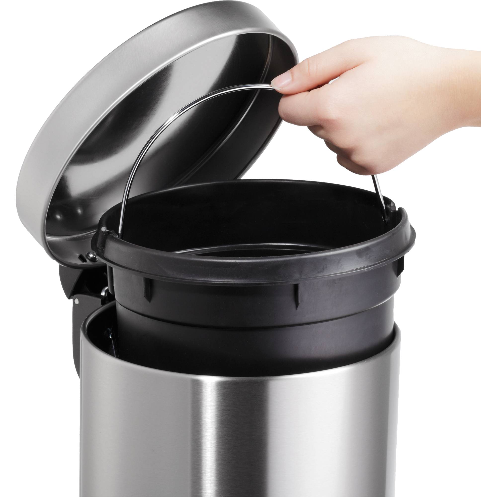 Tretabfalleimer the silent 5l Edelstahl - Artikel: 435004095-1