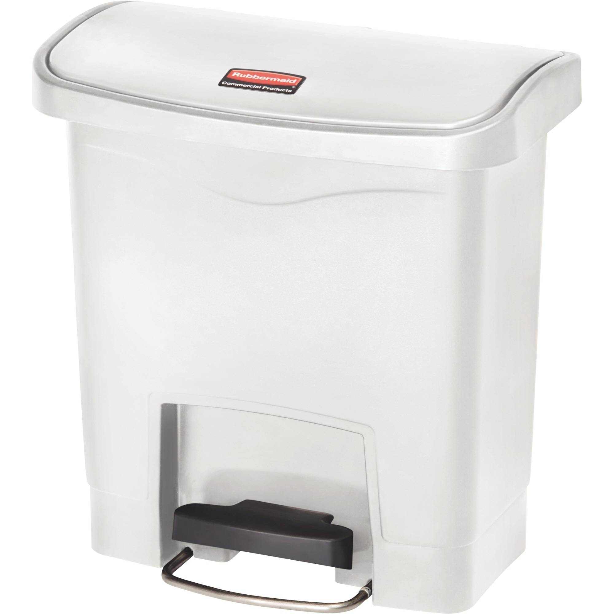 Tretabfalleimer Slim Jim Kunststoff 15l weiß-0