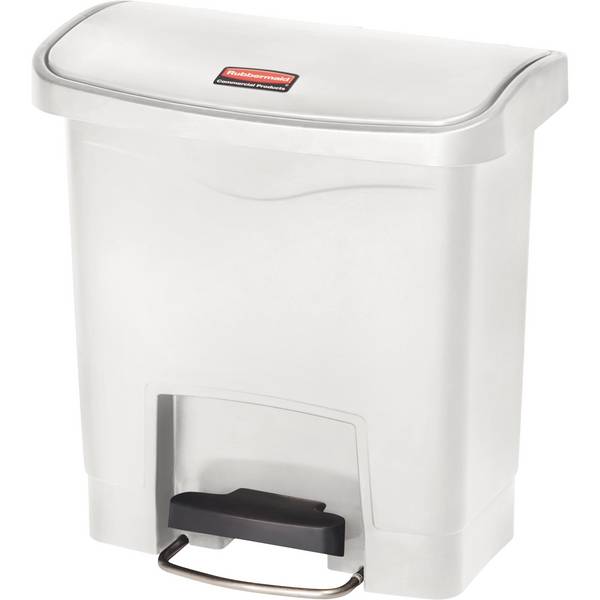 Tretabfalleimer Slim Jim Kunststoff 15l weiß
