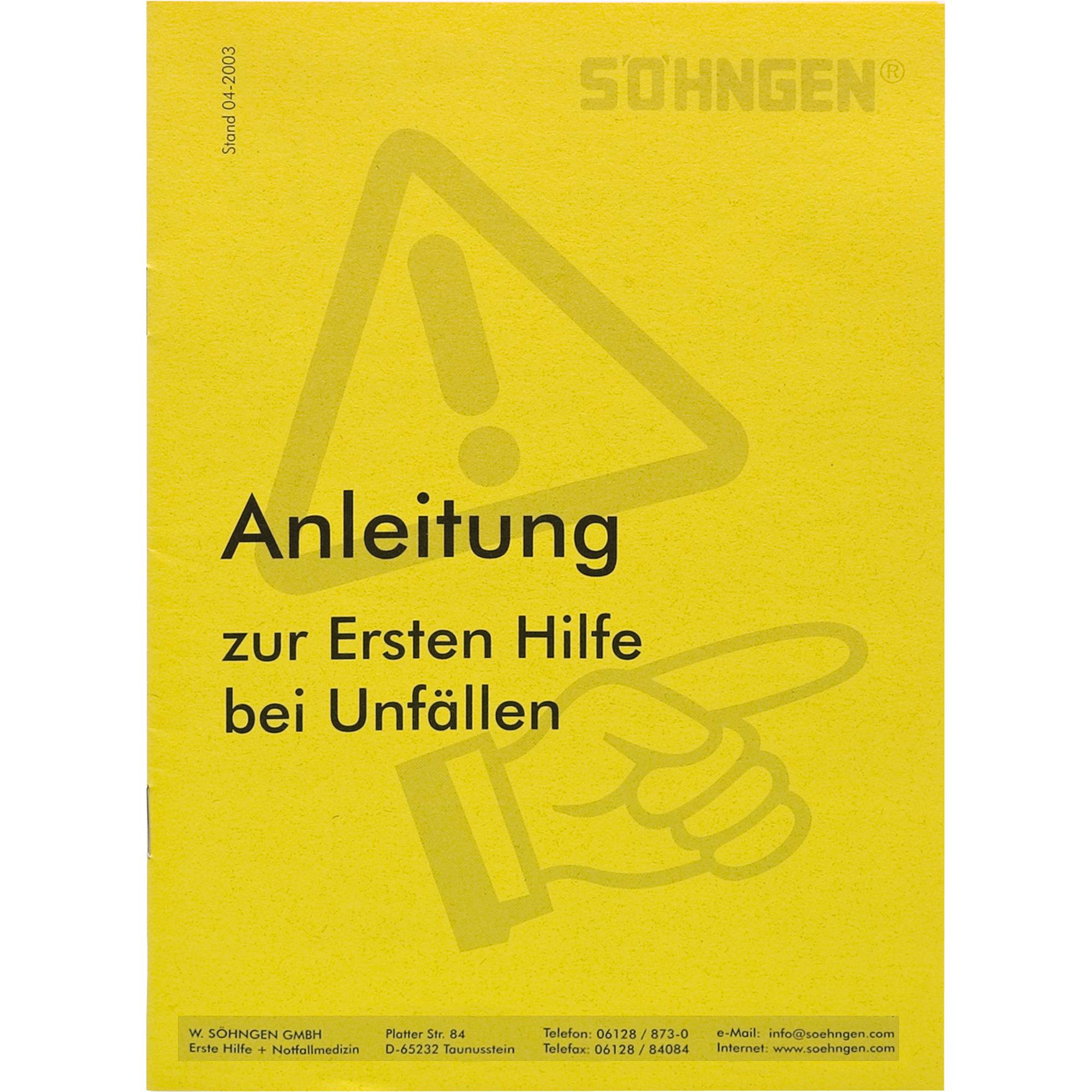 Anleitung Erste-Hilfe Heftform nach BGI 503-0