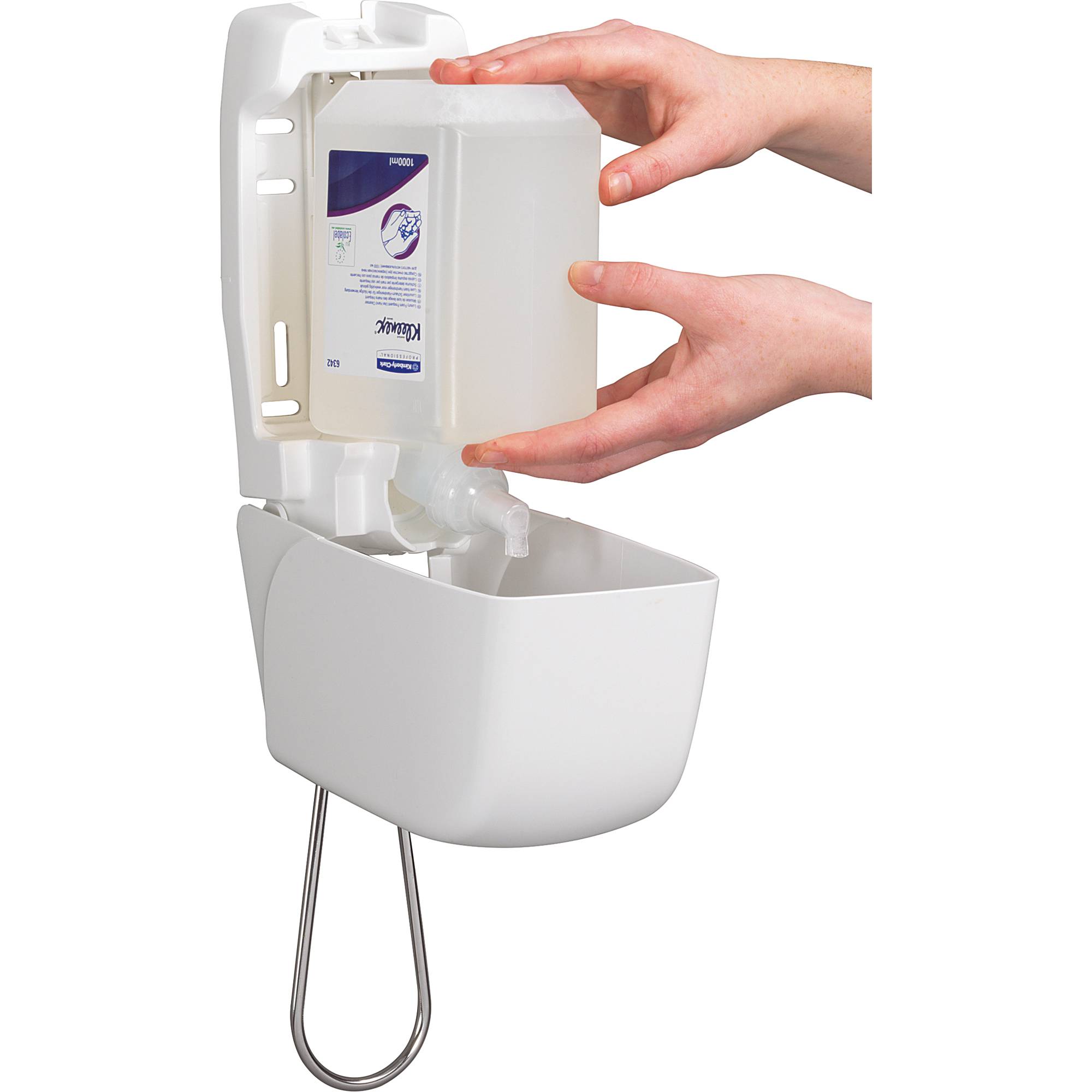 Seifenspender abschließbar 1l weiß - Artikel: 449020401-1
