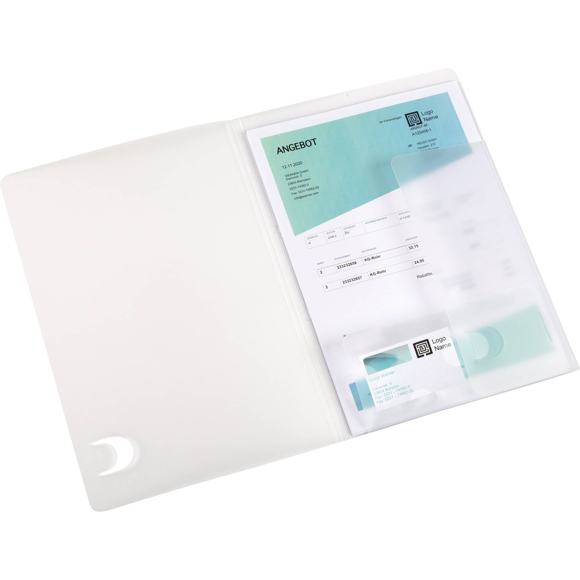 Angebotsmappe image basic DIN A4 farblos tr-1