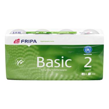 Toilettenpapier Basic 2lg 250Bl  8St